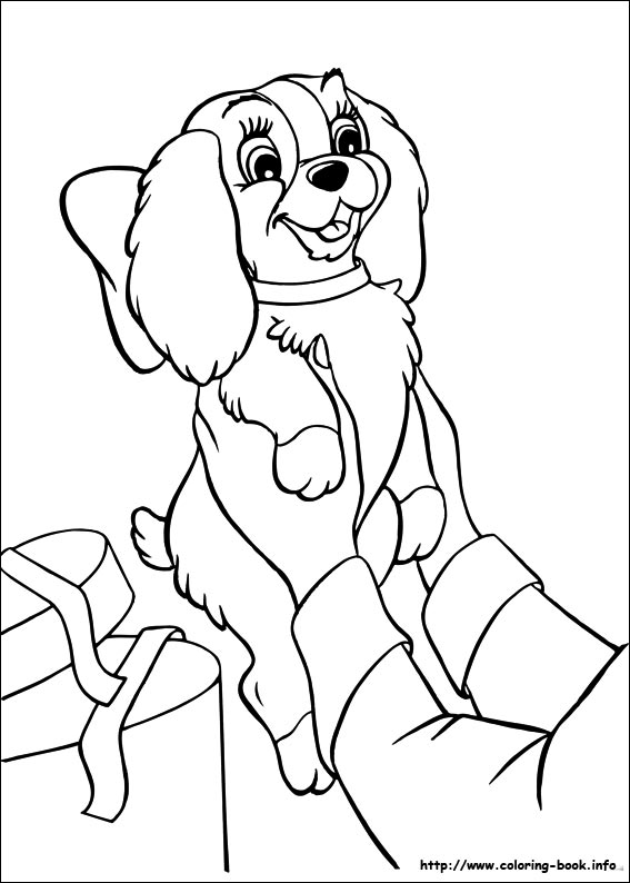 Lady and the Tramp coloring picture